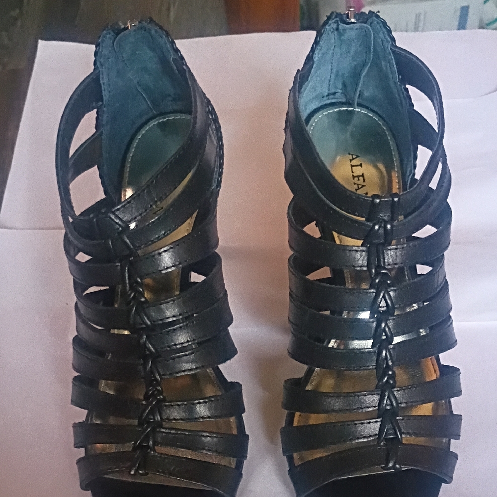 Alfani Women's Black Strappy Heels